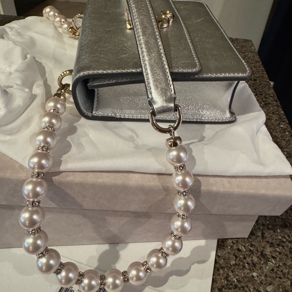 Varenne XS Pearly Crystal Metallic Shoulder Bag - Jimmy Choo - Picture 9 of 16